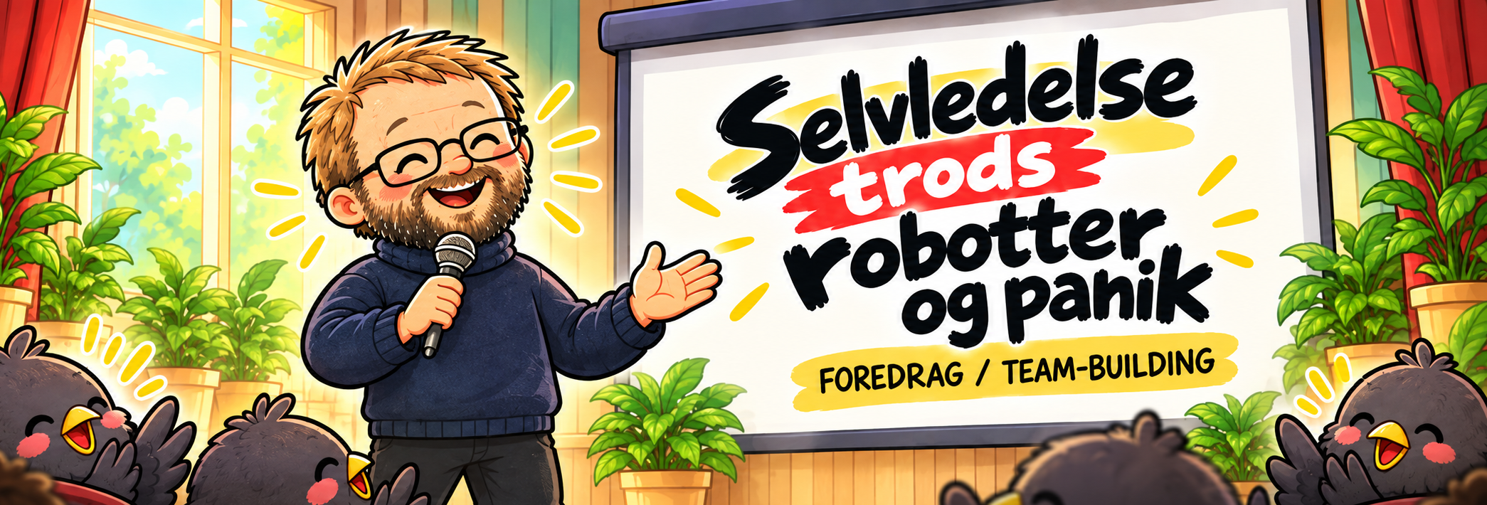 Iværksætter café - Selvledelse trods robotter og panik